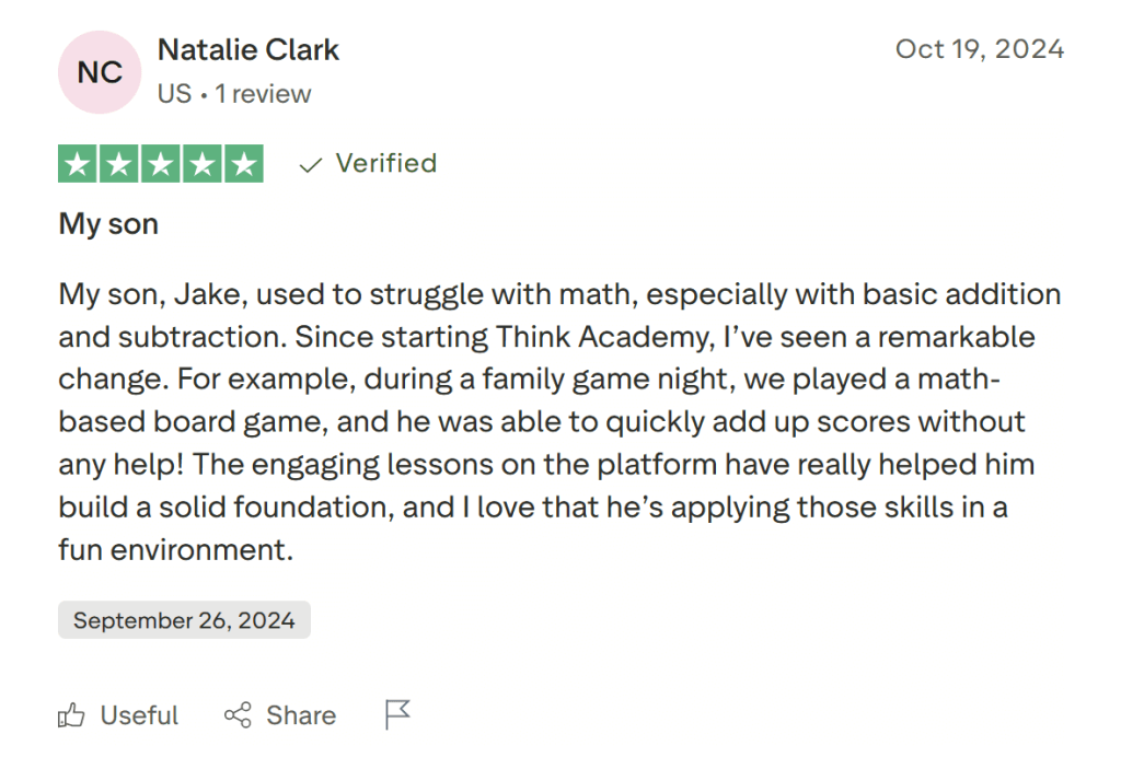 What parents and students love about Think Academy