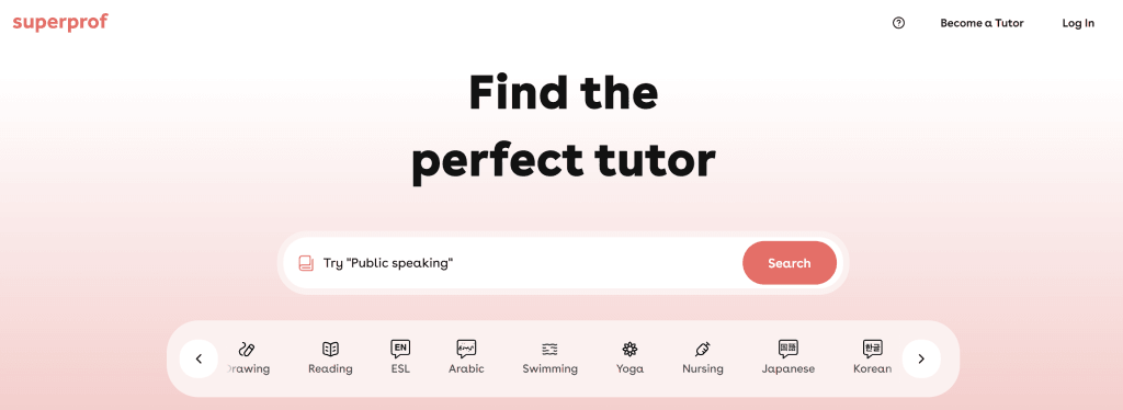 Wyzant alternative #5: Superprof