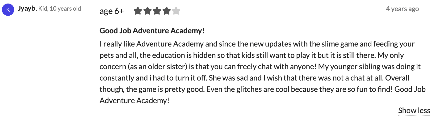 Common kids’ complaints about Adventure Academy