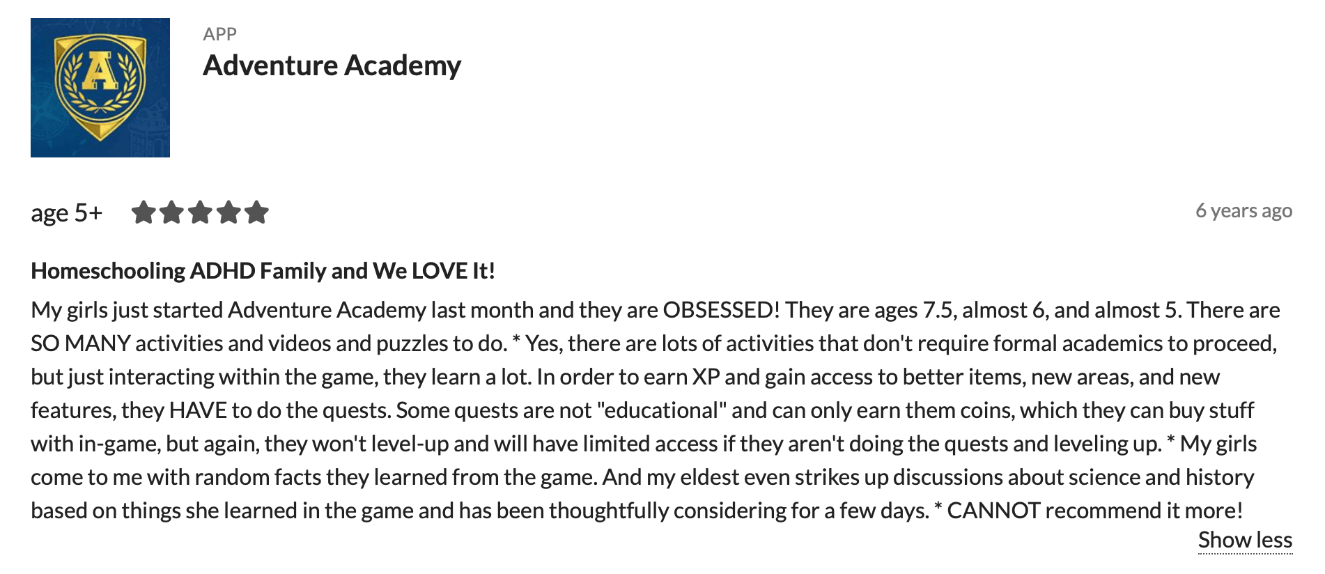 What are the pros and cons of Adventure Academy?