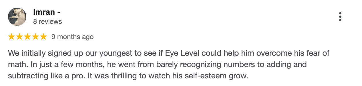 Eye Level tutoring reviews on learning effectiveness