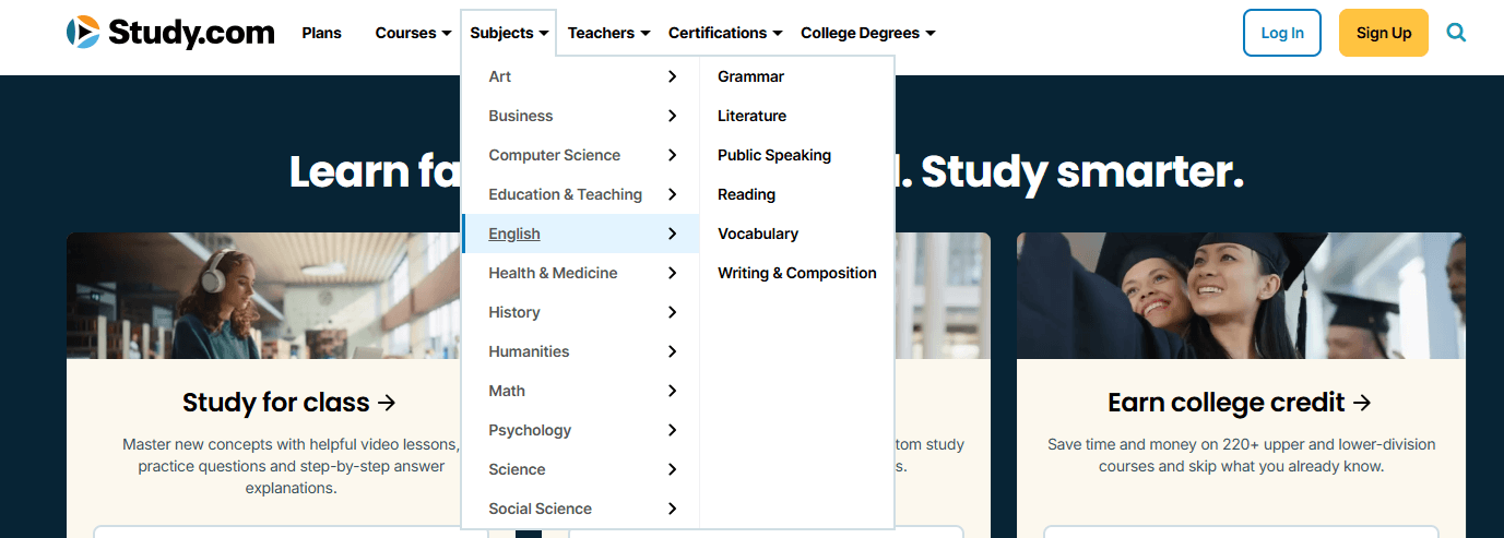 How does Study.com teach kids?