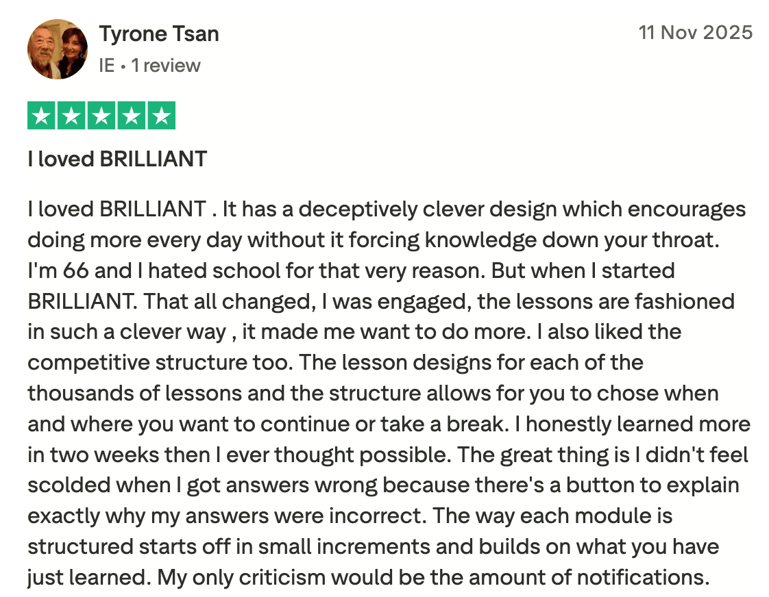 Reviews Brilliant.org: Effectiveness & results