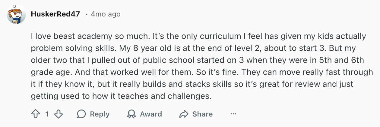 Beast Academy math curriculum review: Unique, but not for everyone