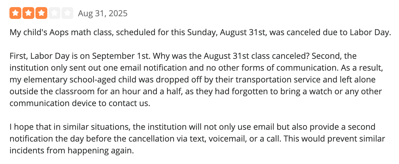 What do parents say about Beast Academy customer support?