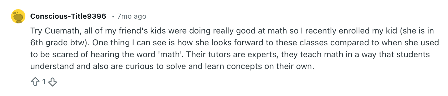 Cuemath reviews