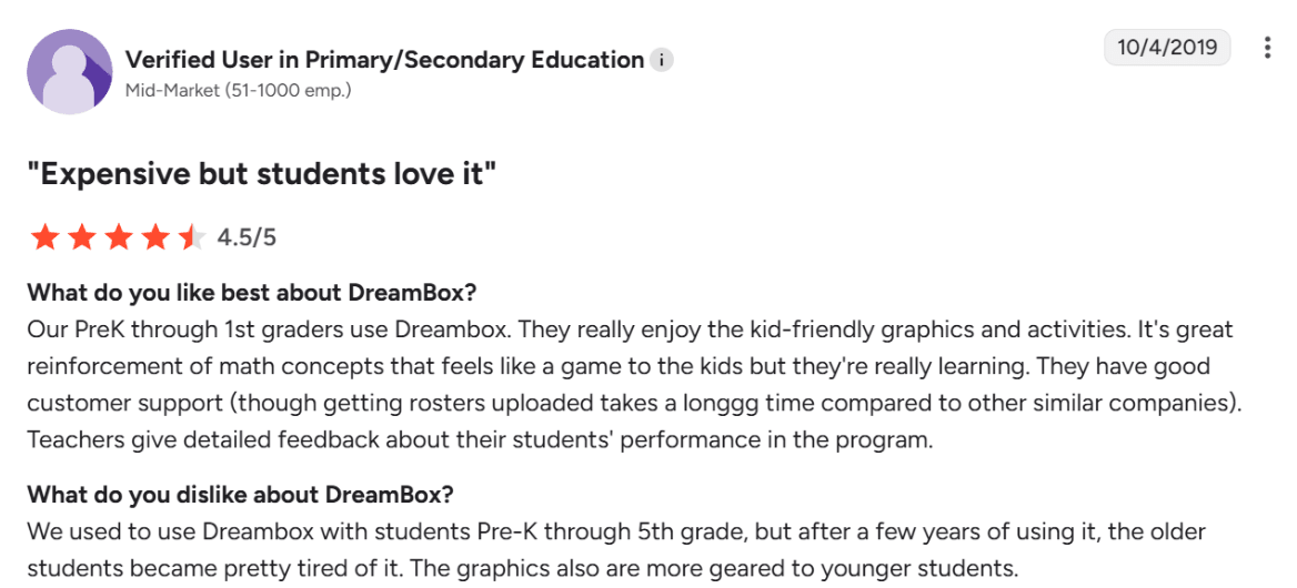 DreamBox review: What do users say?