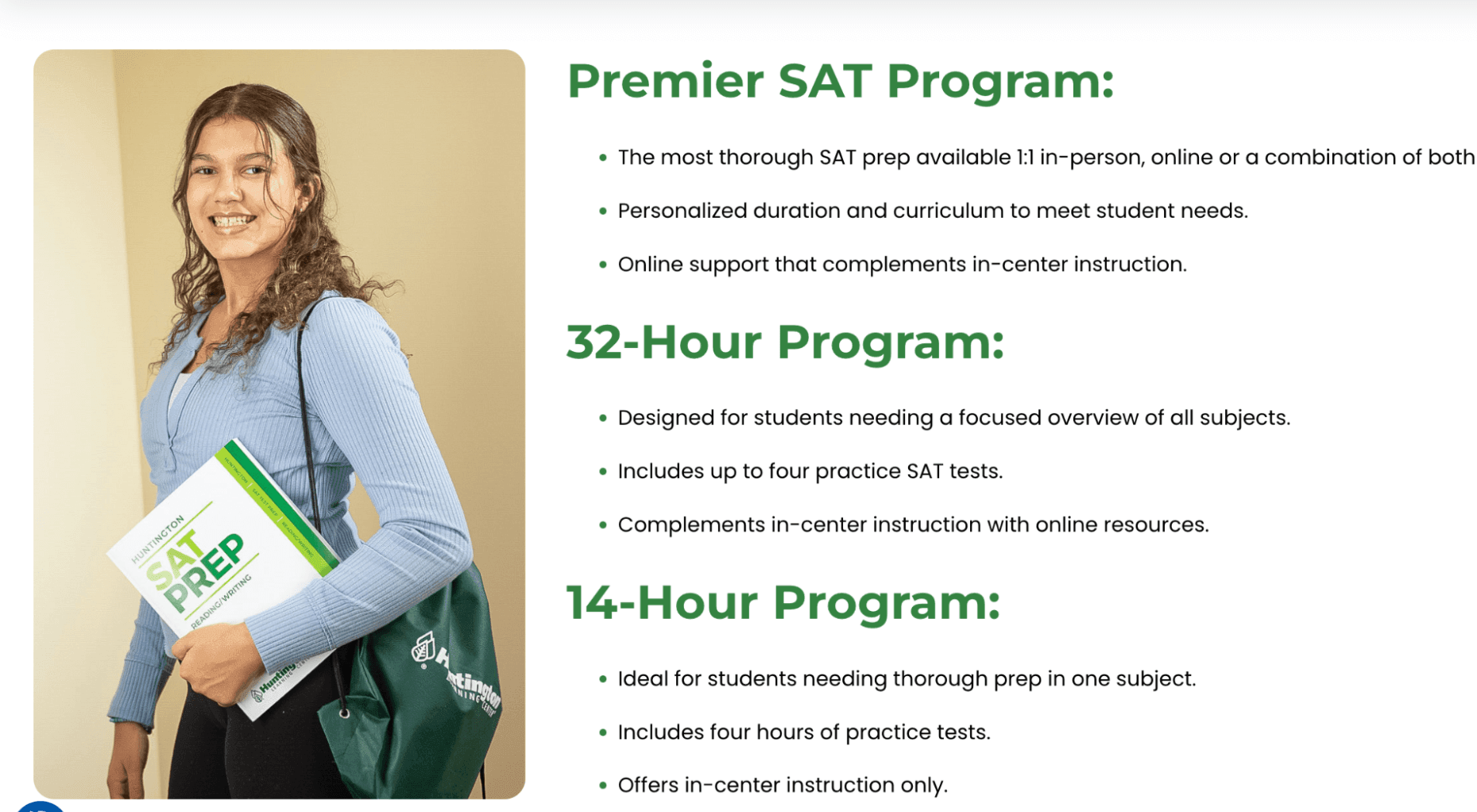 Huntington Learning Center cost per month