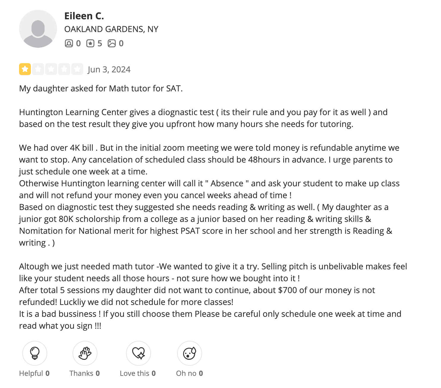 Huntington Learning Center pricing reviews: Is it worth the cost?