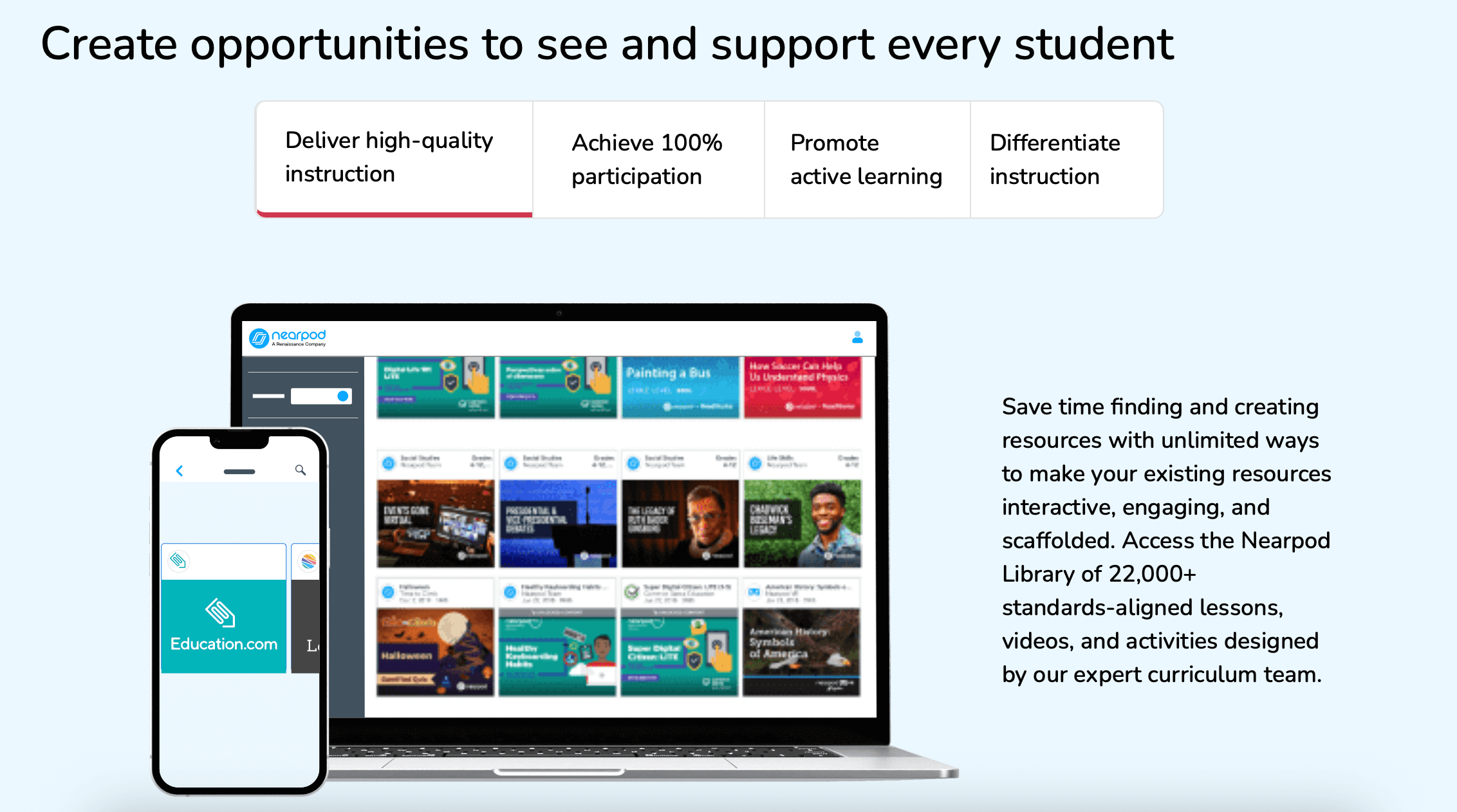 Kahoot like websites #6: Nearpod