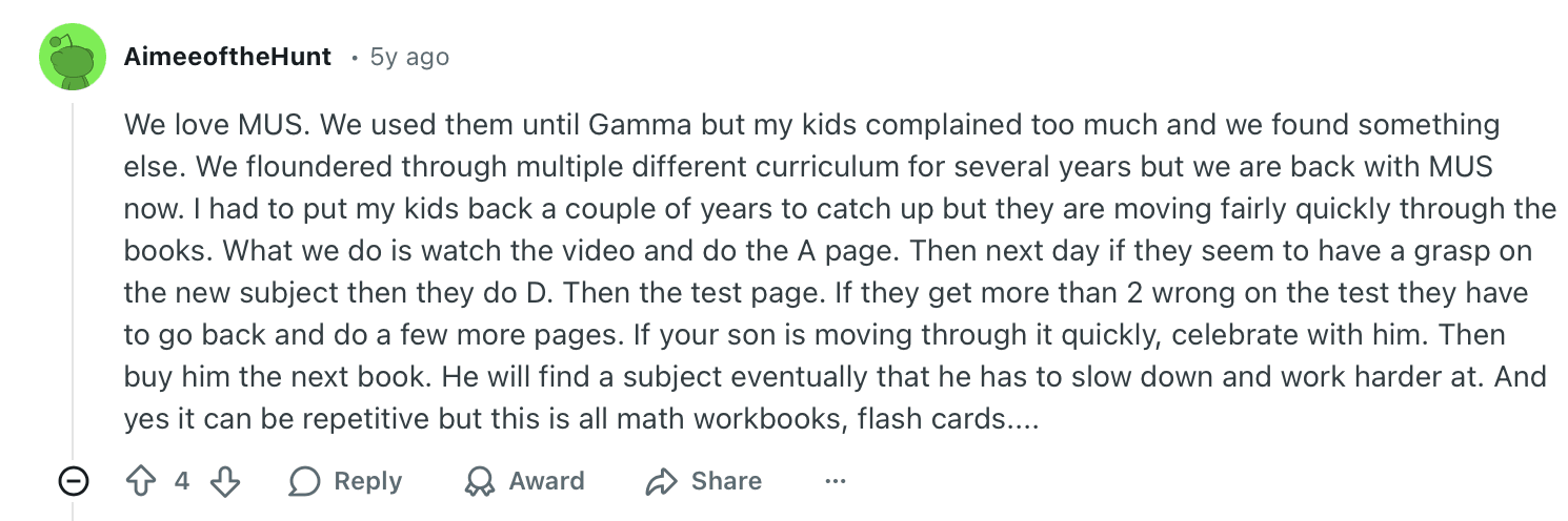 Math U See curriculum reviews: Skill-based, but can be repetitive