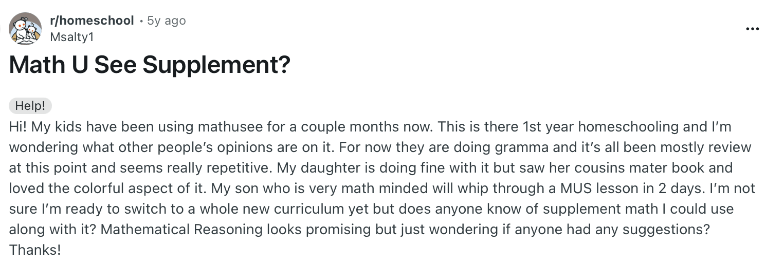 Math U See curriculum reviews: Skill-based, but can be repetitive