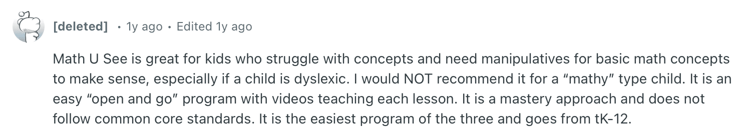 What are the pros and cons of Math U See?