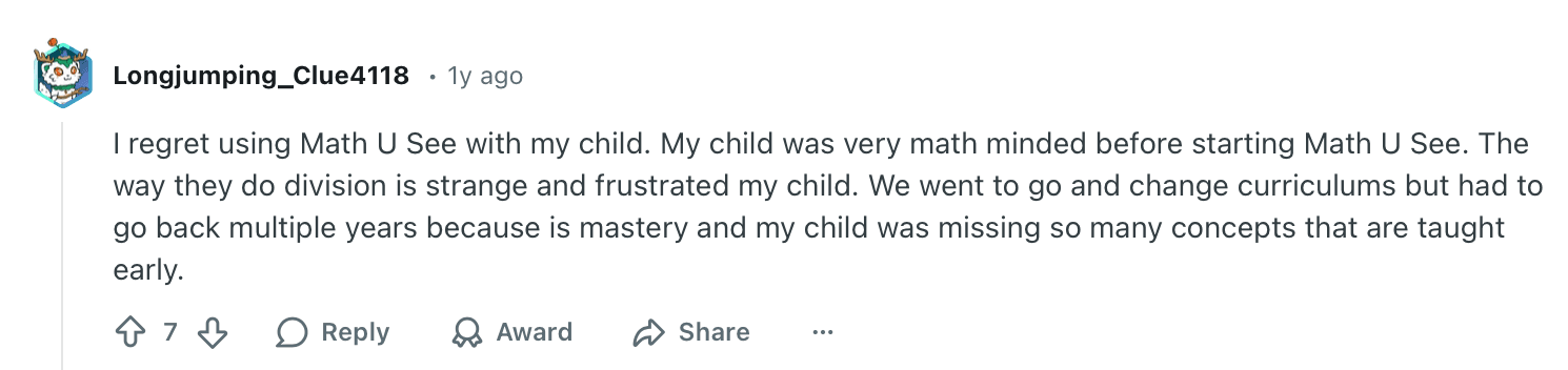 What are the pros and cons of Math U See?