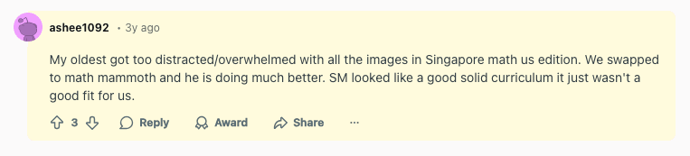 Singapore Math forum reviews