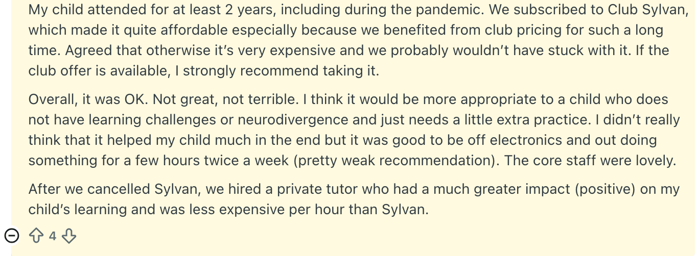 Sylvan Reviews