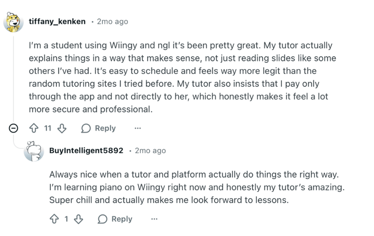 Wiingy reviews Reddit & Trustpilot: In-depth user opinion