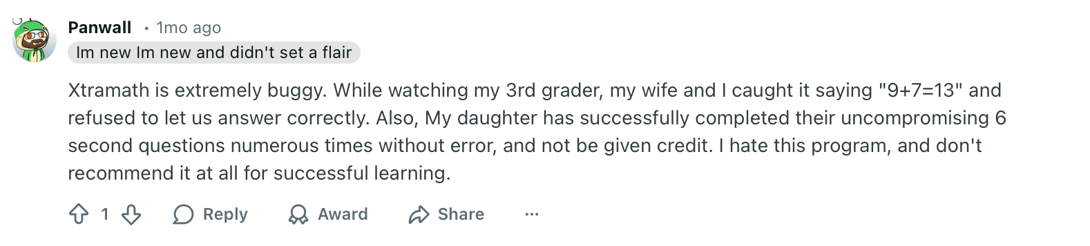 XtraMath reviews Reddit: Real user feedback