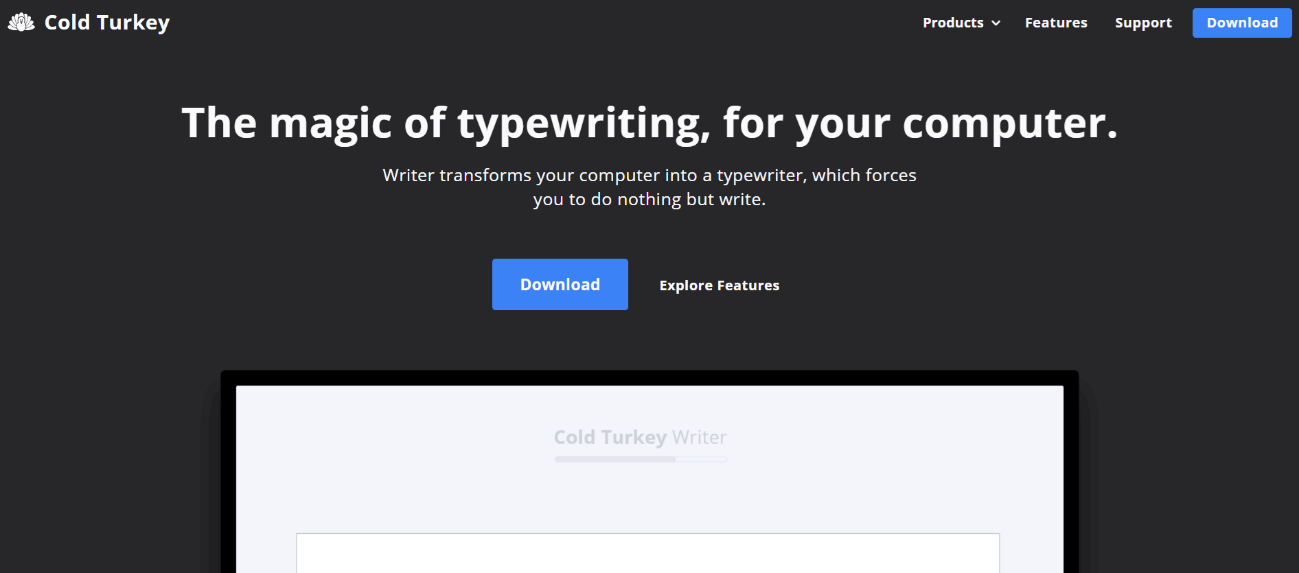 Cold Turkey Writer