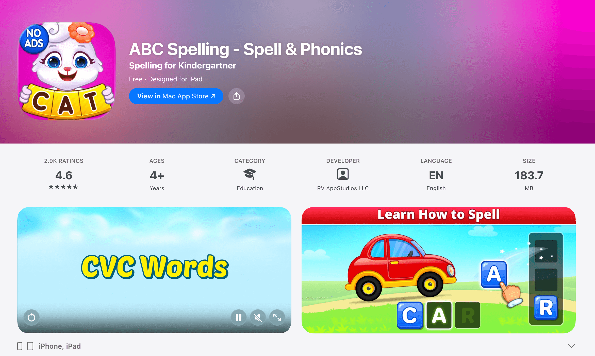 #6 ABC Spelling – Spell & Phonics