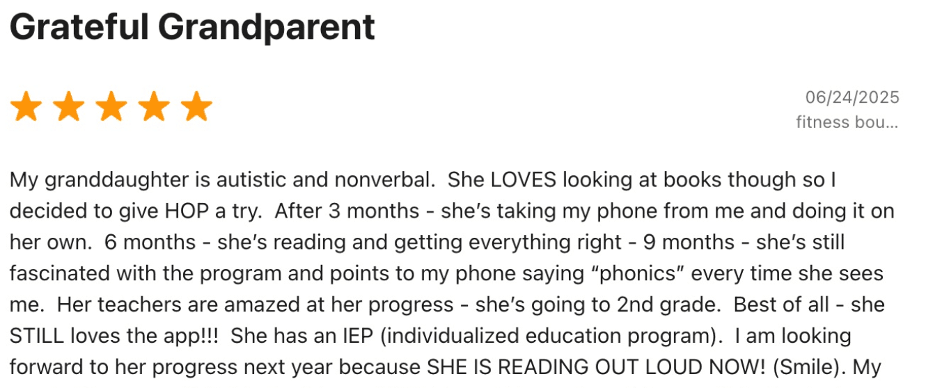 Hooked on Phonics app review: Effectiveness