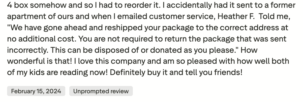 Reviews Hooked on Phonics: Customer support