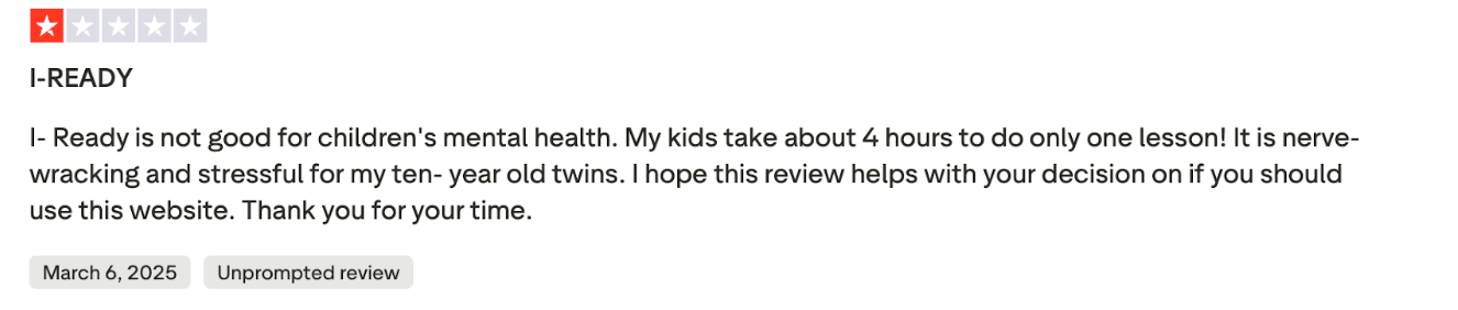 iReady reviews Reddit & Trustpilot: Real user feedback