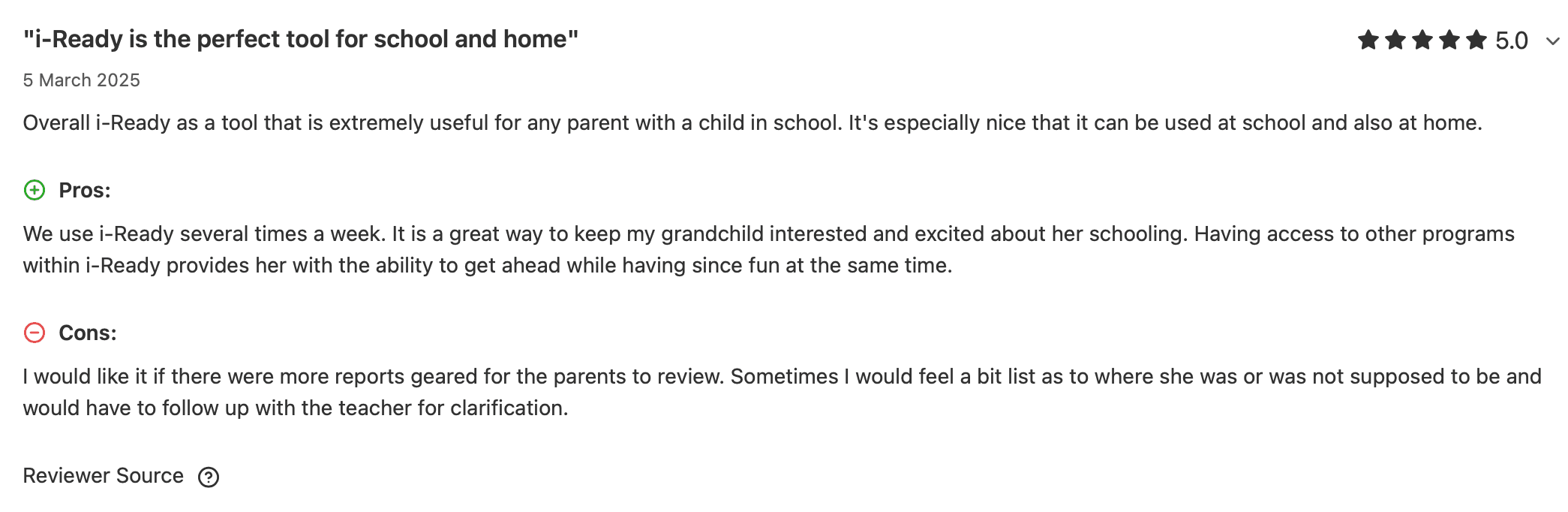 What are iReady pros and cons?