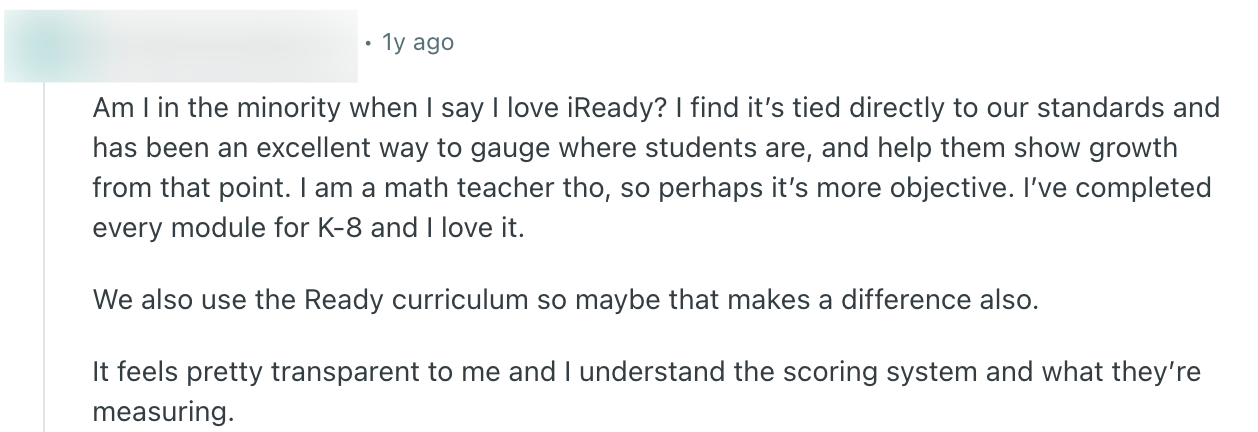 Reliable results from using the platform in school