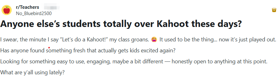 What age group is Kahoot best for?