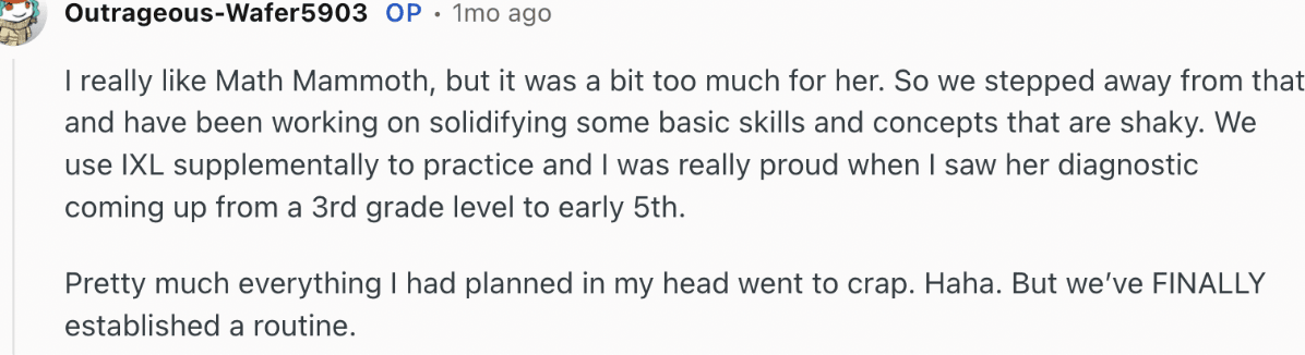 Reviews of Math Mammoth: Design & layout