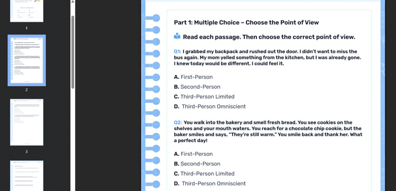 Persuasive writing practice at Brighterly’s individualized lessons