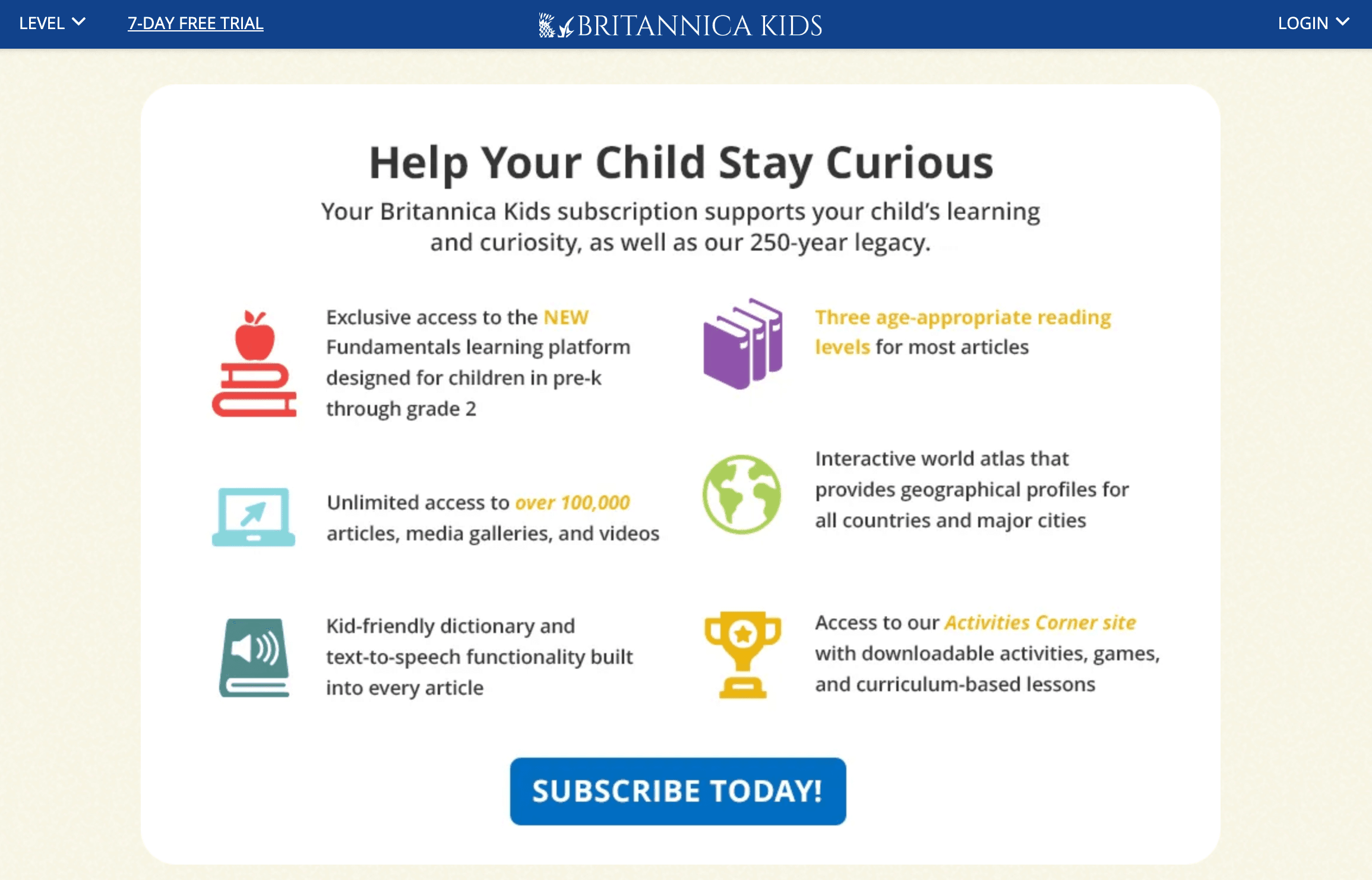 #8 Britannica School research website for kids