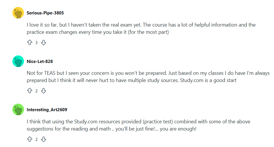 Content availability and exam prep