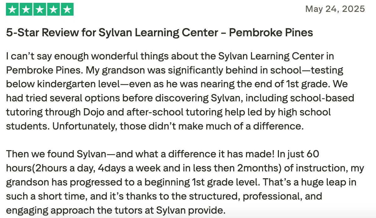 Sylvan Learning Reviews