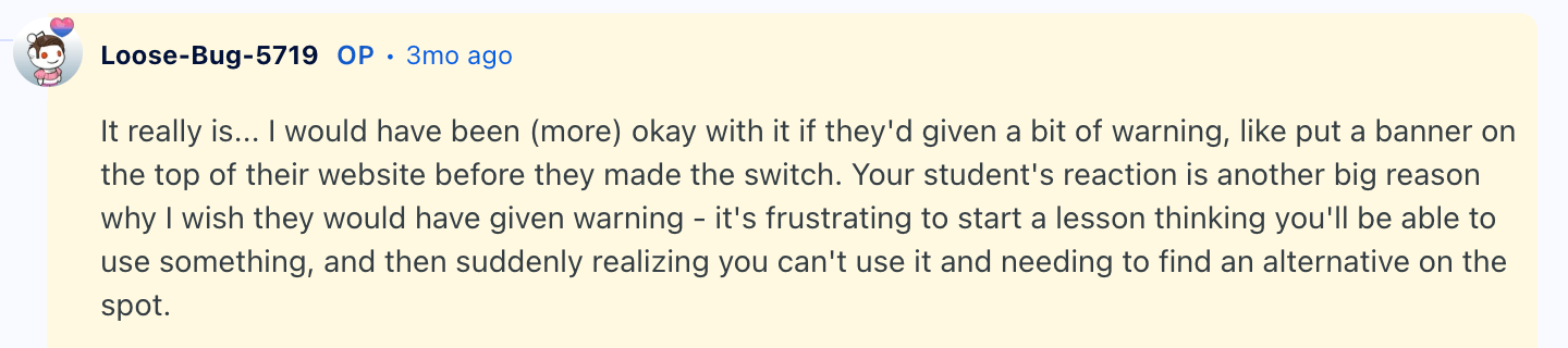 Common complaints about ABCya