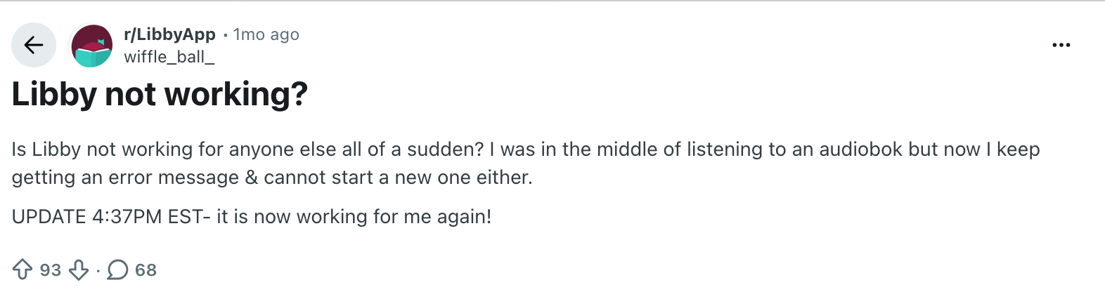 Libby review: Reddit & Trustpilot