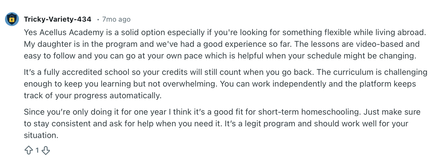 Acellus Academy reviews