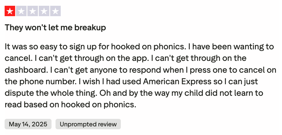Hooked on Phonics reviews
