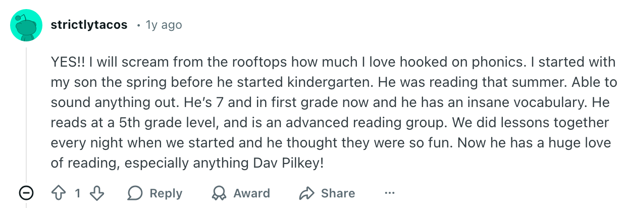 Hooked on Phonics reviews