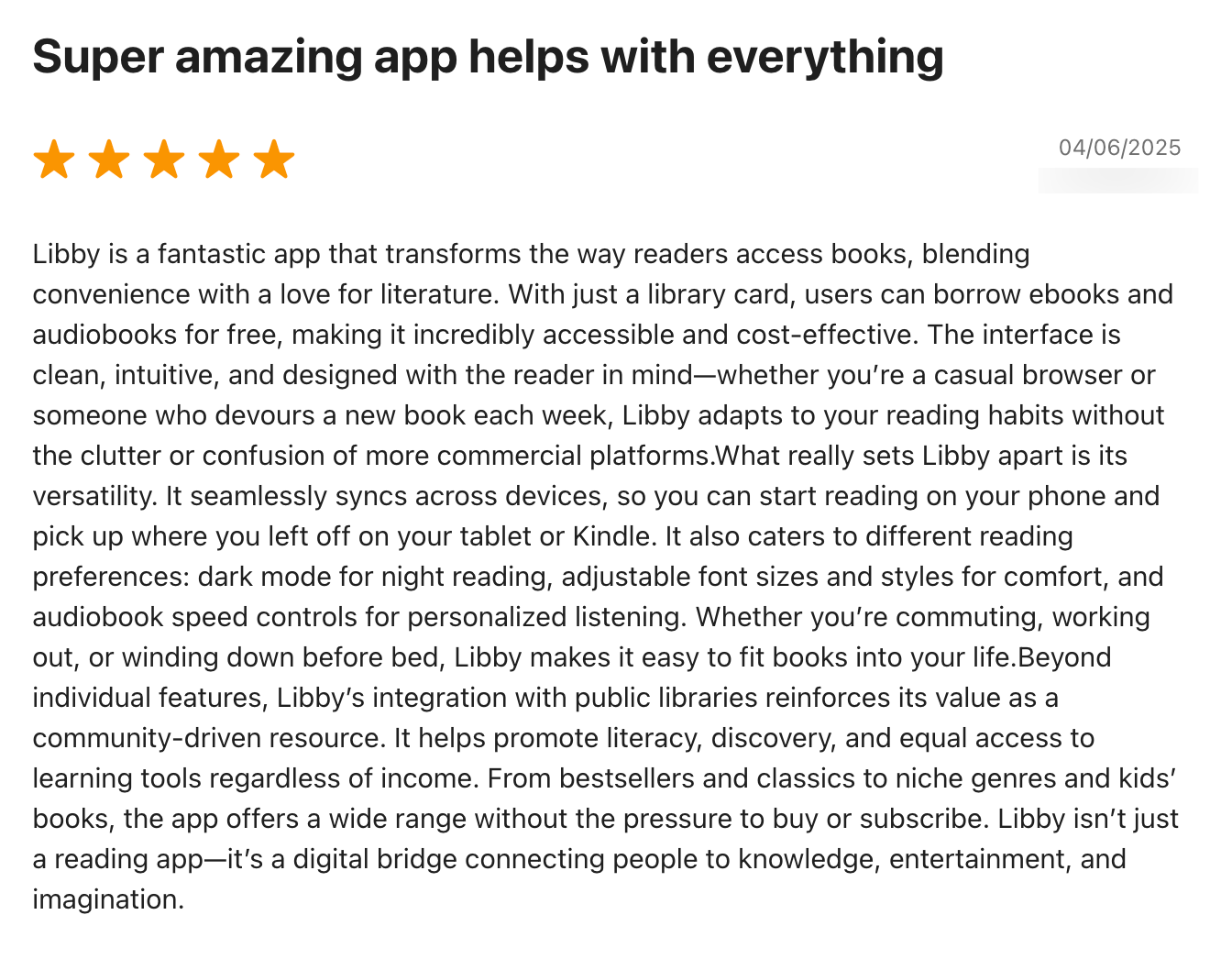 Libby App Review: Interface