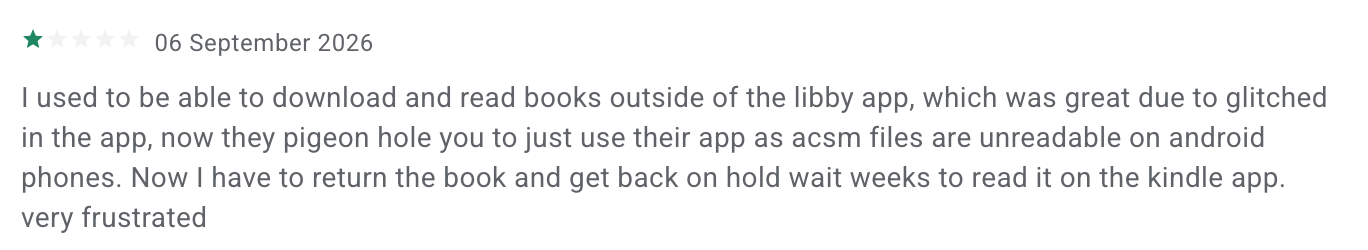 Libby Pros and Cons