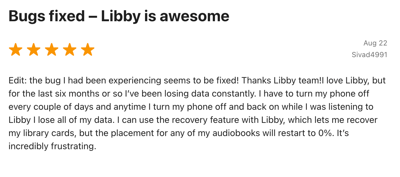 Libby Pros and Cons
