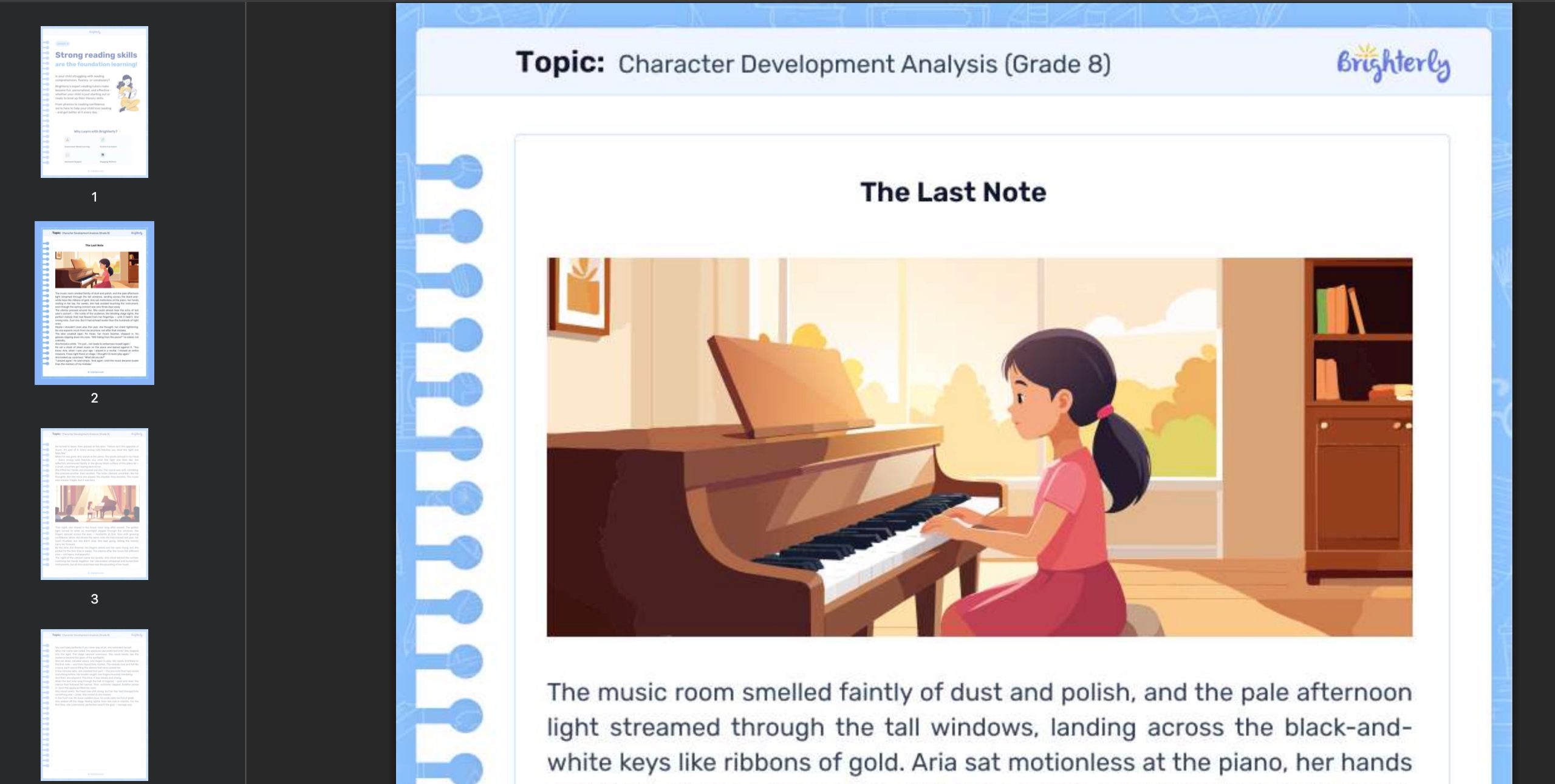 How Brighterly worksheets can help to develop a character