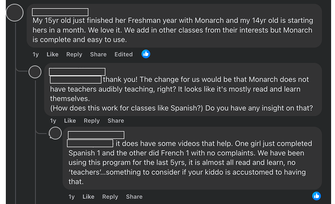 What are the pros and cons of Monarch Homeschool?