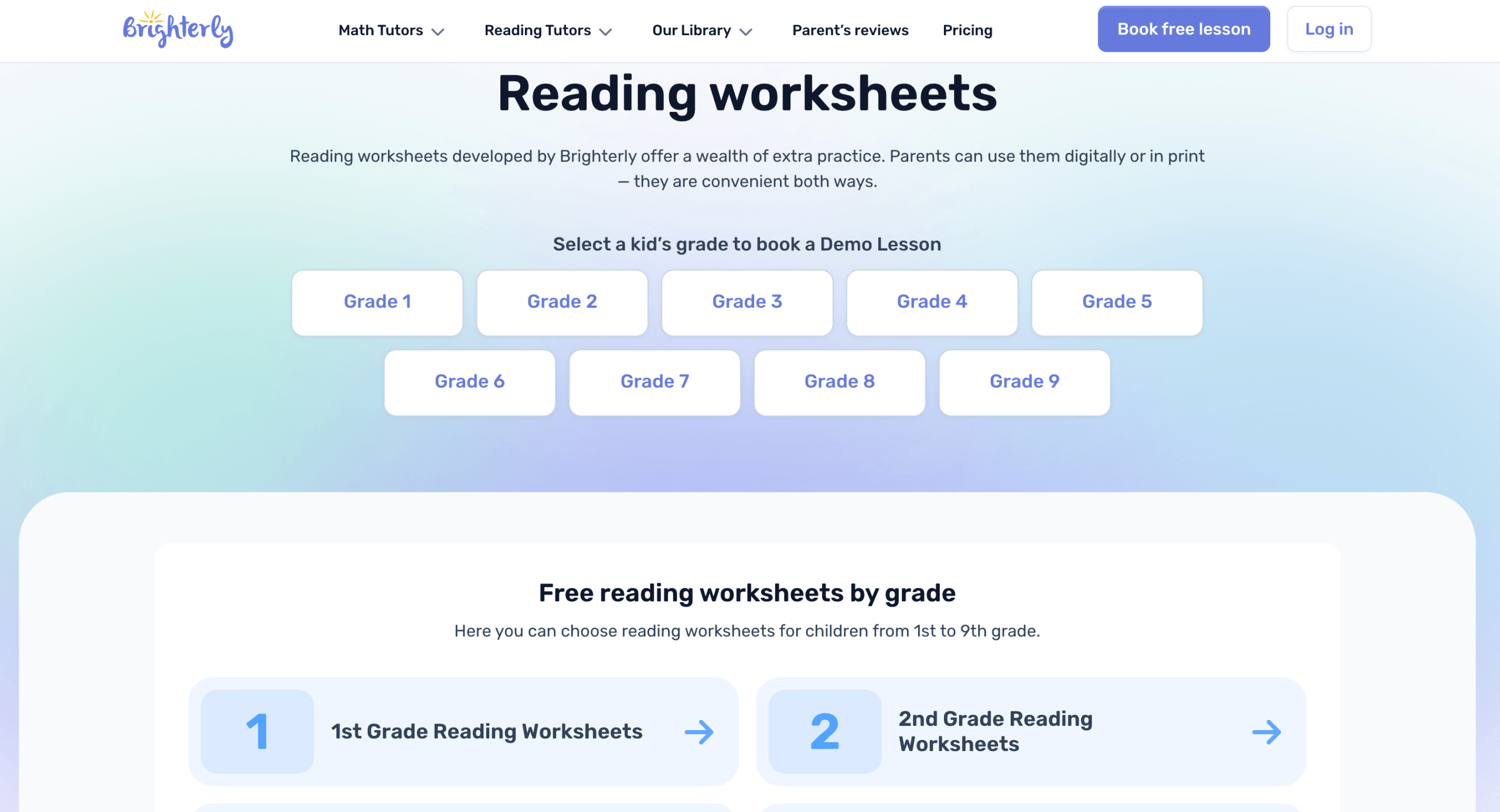 Brighterly Worksheets