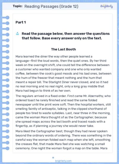 Grade12_ReadingPassages_Worksheet_1