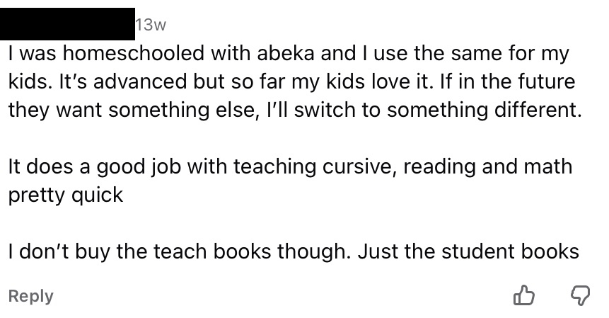 What Parents Like About Abeka