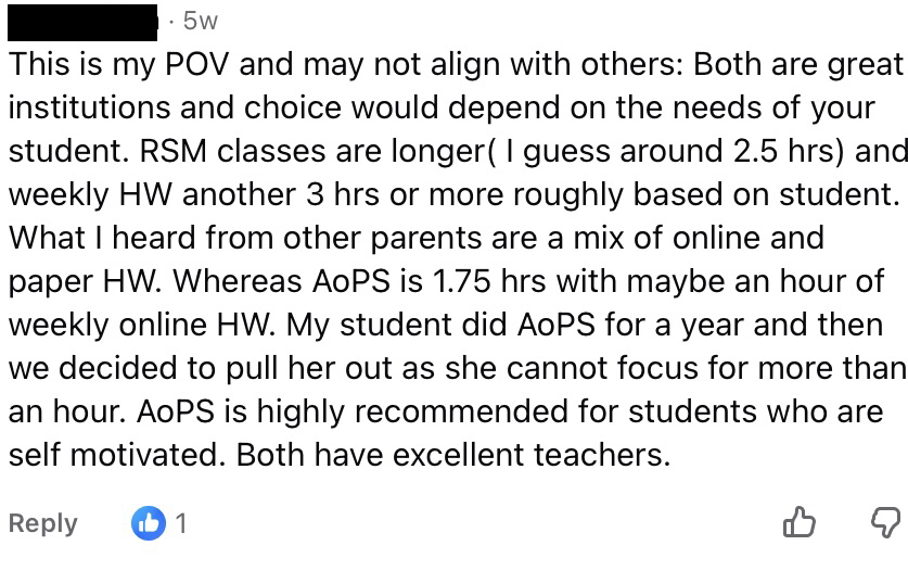 AoPS vs RSM vs Brighterly Reviews (Reddit, Trustpilot, Parent Forums)