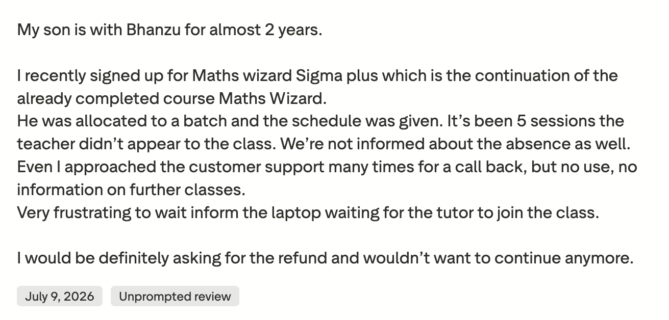 Bhanzu Reviews: Is Customer Support Reliable?